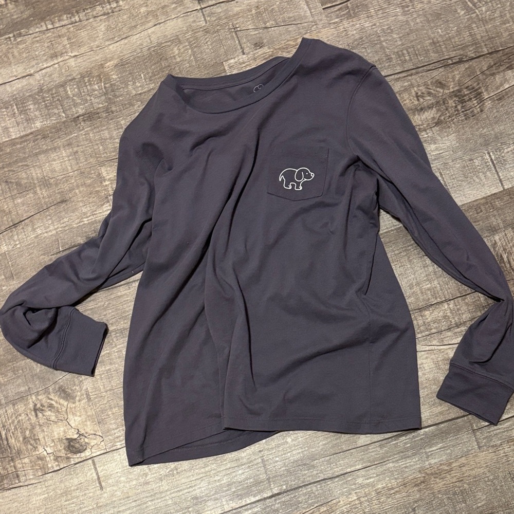Women's Gray Long Sleeve Top Ivoryella
